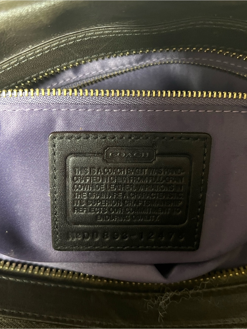 Coach Black Leather Shoulder Bag - Picture 11 of 13